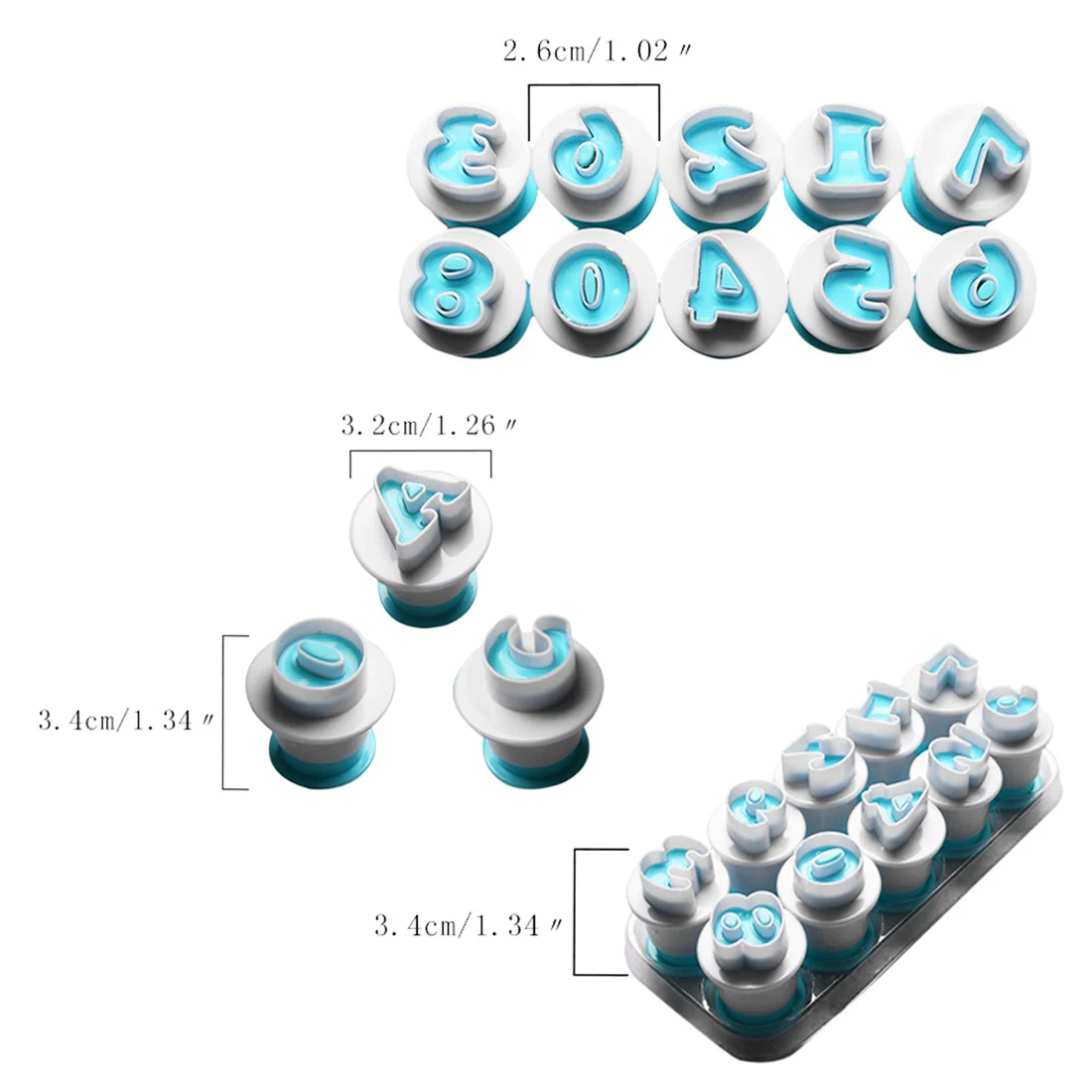 Инструменты для украшения торта 10/26 шт. верхняя прописные и строчные буквы алфавита номер для нарезки печенья в виде Пластик буквы Fondant(сахарная) резак для выпечки кекса пресс-формы