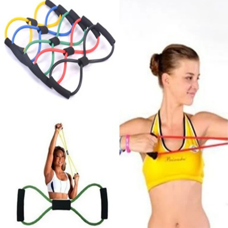Yoga Tube Sports Pulling Exerciser 8 Type Muscle Chest Yoga Tube Sports Pulling Exerciser 8 Type Muscle Chest