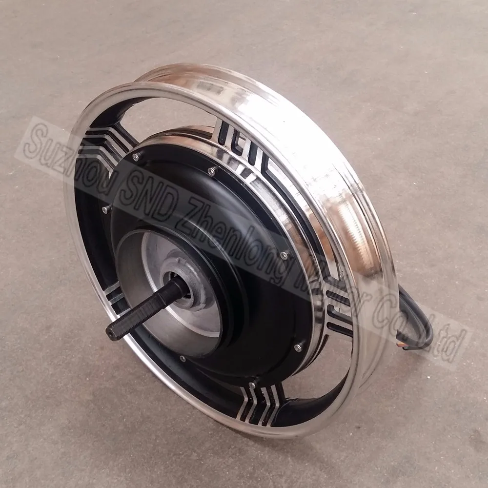 Perfect 16inch ZL motor  48V60v72V96V 1000W  e-bike hub motor/ e-scooter modify brushless drum brake motor G-M601 2