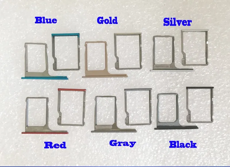 10 шт черный/серебристый/серый/синий/розовый/красный/золото Ymitn Корпус крышка лотка sim-карты+ TF карты держатель лотка для htc One2 M8