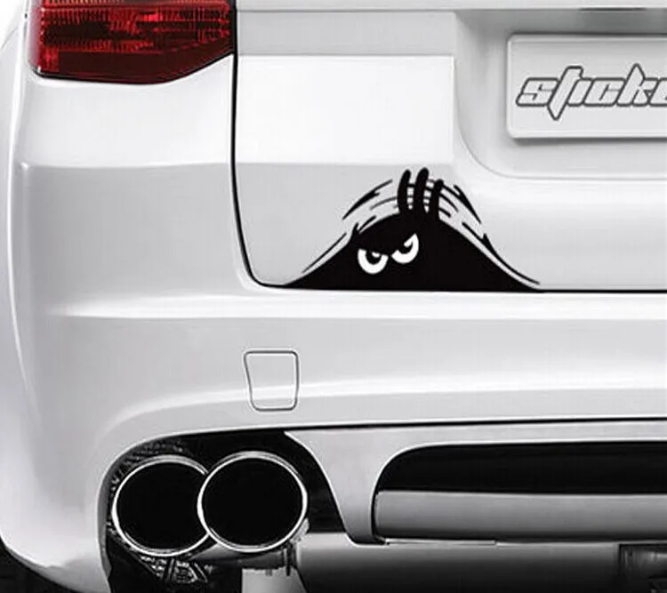 Peeking Monster Auto dons наклейки на автомобиль царапины черный|car sticker|monster car stickersstickers stickers
