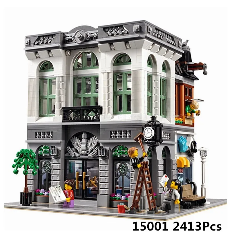 

Lepin 15001 Creator Expert BRICK BANK 2413 Pcs Building Blocks Gifts Toys For Children Legoing Creative City Construction 10251