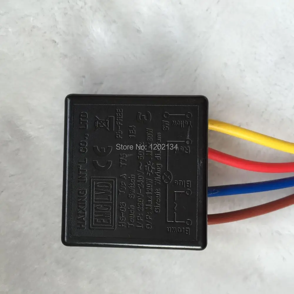 

Lamp switch IC sensor switch touch device table lamp dimmer touch switch adjustable led lighting lamp power cord 4 Sections