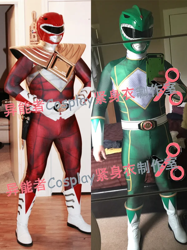 Kyoryu Sentai Zyuranger Ranger косплэй костюм 3D принт лайкра Zentai красный/черный/синий/розовый/зеленый/белый Рейнджерс боди, только костюм