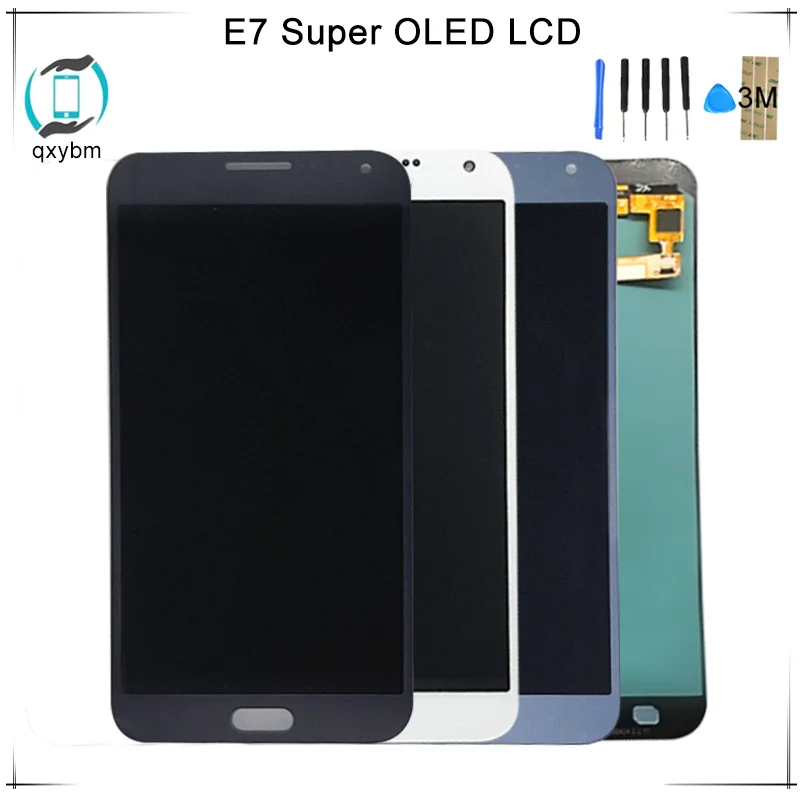 

Super OLED 5.5" For Samsung For Galaxy E7 E700 E7000 LCD Display With Touch Screen Digitizer Assembly Replacement + 3M Sticker