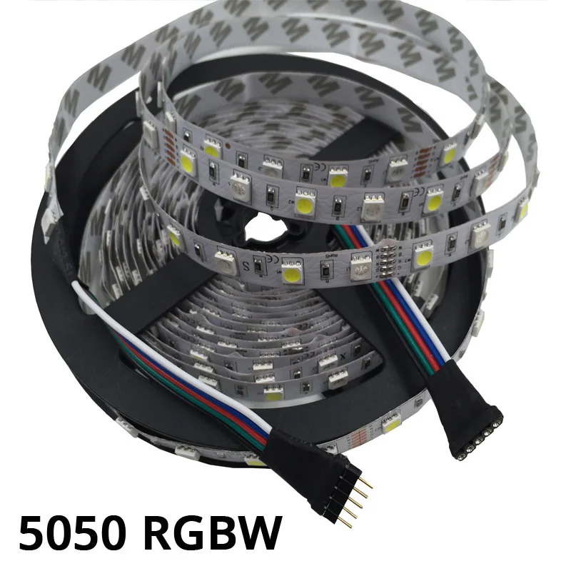 GBKOF 5050 Светодиодная лента RGB 5 м светодиодный Диодная лента 300 светодиодный s/ролл белый синий зеленый красный желтый RGBW RGBWW цветной светодиодный светильник для украшения