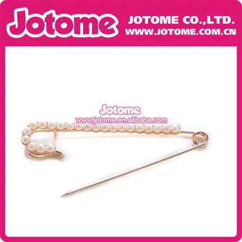 

Candy Cane Shape Plated Gold or Siver with Imitated Crystal or Pearl