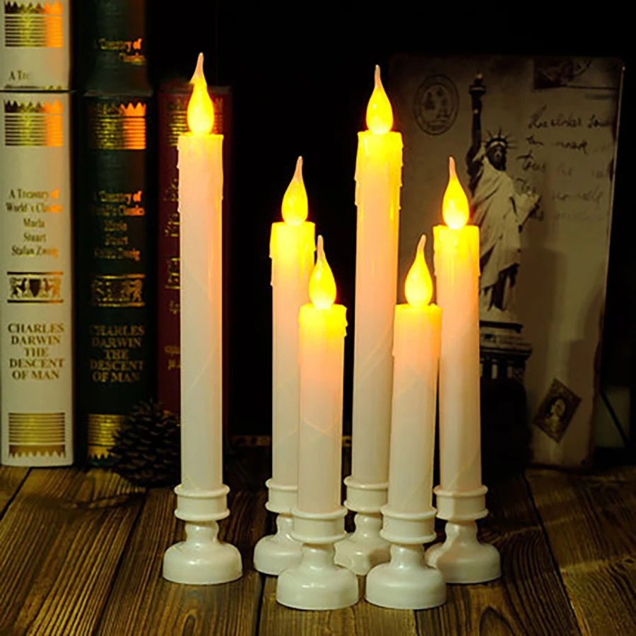 Led Candle Pillar Romantic Home Decoration Velas Bougie Anniversaire ...