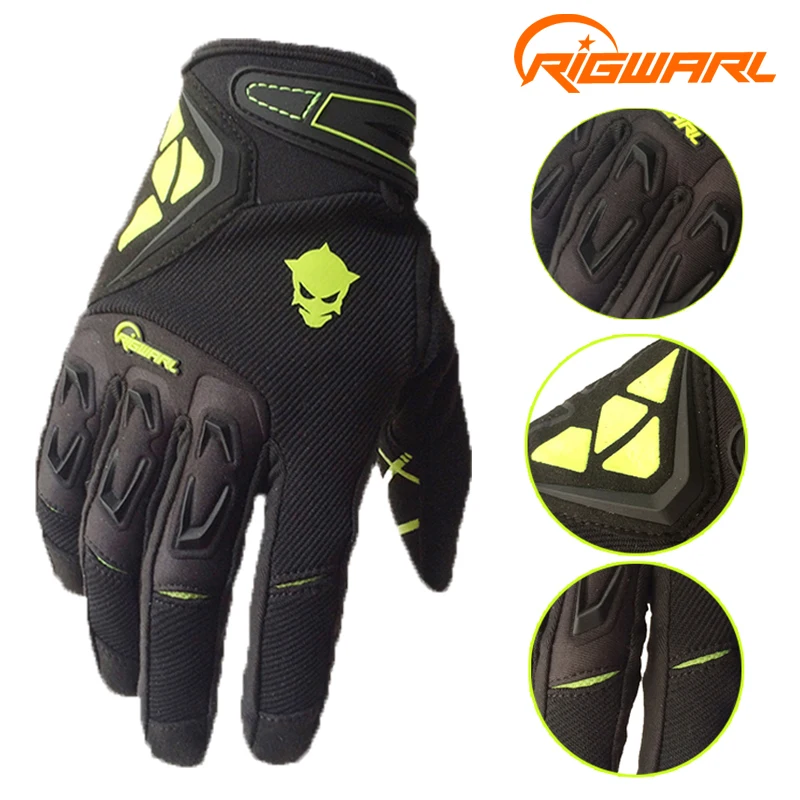 RIGWARL Men Spring Autumn Full Finger Cycling font b Gloves b font Bike Motocross Racing font