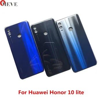 

10pcs/lot Glass Battery Back Cover Panel Rear Cover For Honor 10 lite Battery Cover Housing Door Replacement battery door