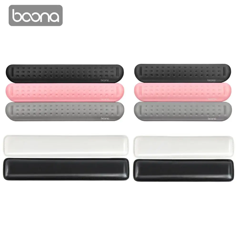 Boona Memory Foam Micro Fiber Pu Comfort Pad Mouse Pad Wrist