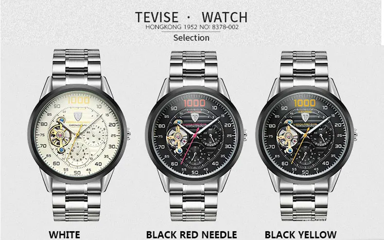 Relogio Automatico Masculino Топ бренд TEVISE Роскошные автоматические механические часы для мужчин Tourbillon часы с скелетом военные часы