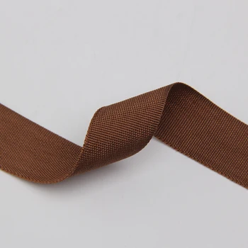 

6/8" brown color polyester bia ribbon soft ribbon 20mm