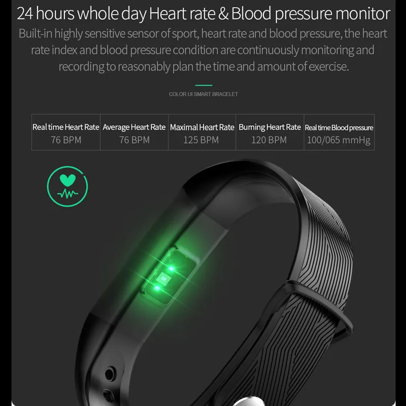 B30 Smart Watch Fitness Tracker Bluetooth Heart Rate Blood Pressure Pedometer tracker Remote camera smartband for Android iOS