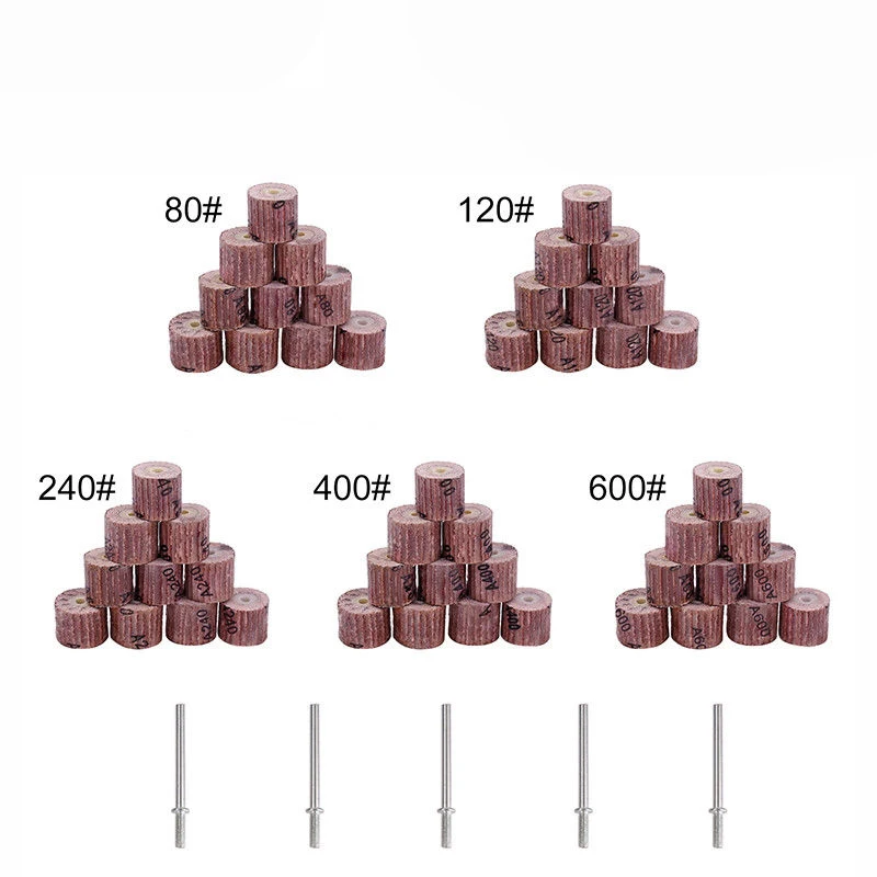 

50pcs Sanding Flap Disc Grinding Sanding Flap Wheels Brush Sand Rotary Tool For Dremel Accessories 80# 120# 240# 400# 600#