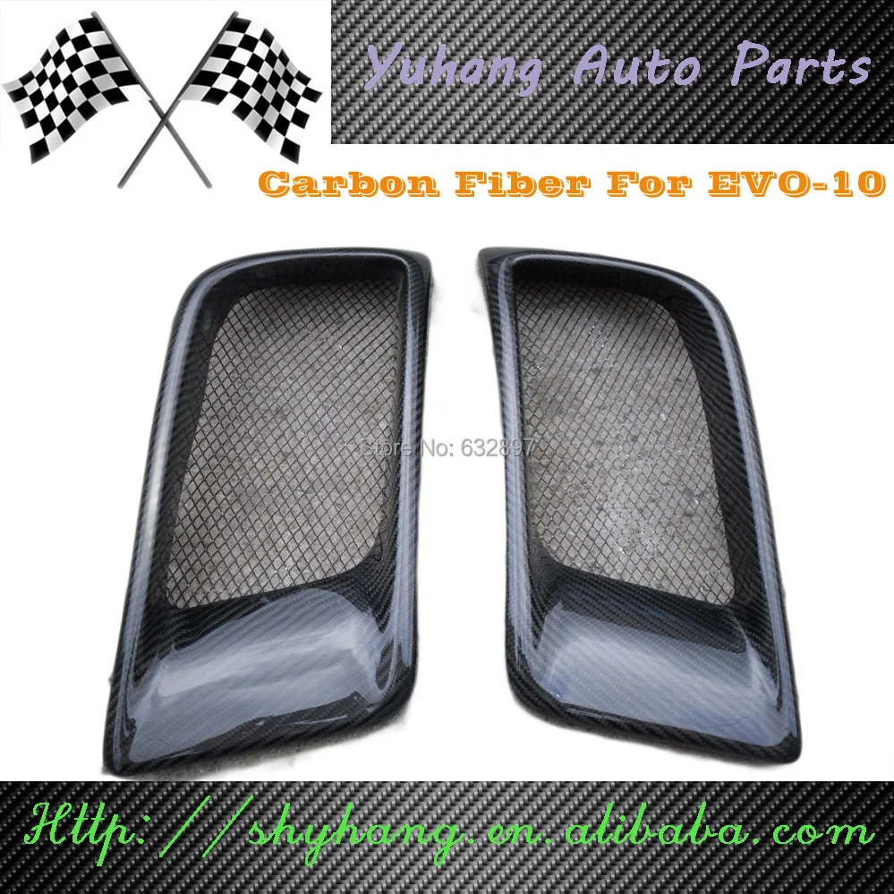 EVOLUTION X EVO 10 RALLIART CARBON FIBER FRONT BUMPER AIR DUCTin Body