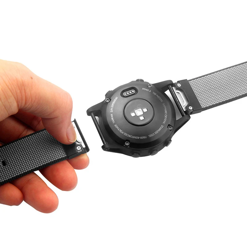 

Fivstr Nylon Quick Release Easy Fit Smart Watch Wrist Strap Band for Garmin Fenix 5 forerunner935 Approach S60 GPS Sport Watch