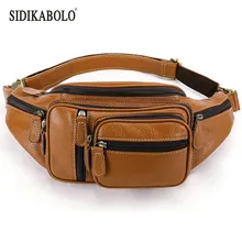 Топ из натуральной кожи поясная сумка мужская сумка на талию чехол на пояс Сумка Мужская поясная сумка для телефона Сумка Bolso