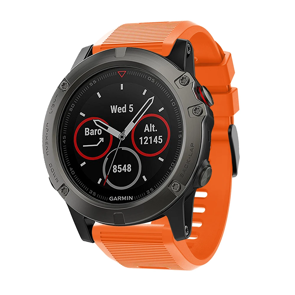 Quick Release силиконовые Easy fit запястье ремешок 26 22 20 мм для Garmin Fenix 5X5 5S плюс 3 3 HR Forerunner 935 часы