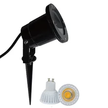5 Вт светодио дный свет сада с землей spike GU10 лампы 12 В 110 В 230 В IP65 пол свет с наружного использования пейзаж, прожектор, освещение