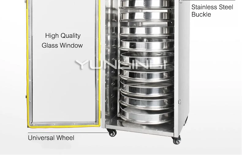 Вращение сушильная машина Нержавеющая сталь осушитель Еда/Чай/наркотиков осушитель 10-слойный оборудование для сушки продуктов LT-001