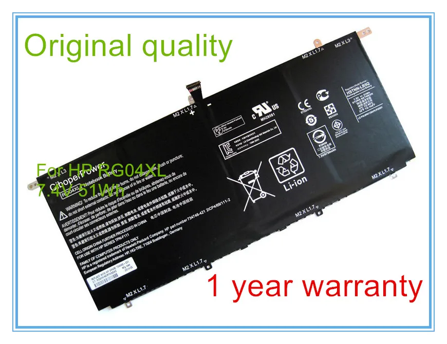 51WH/6750 mAh Оригинальный аккумулятор для HSTNN LB5Q RG04XL TPN F111 734746 421 LB50|battery original|battery forbatteries
