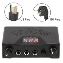 Источник питания для татуажа, двойной светодиодный дисплей, Перманентная тату мощная машина для тату-ручки, набор аксессуаров, профессиональная татуировочная машина