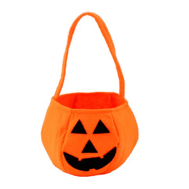 

1 Pcs Lovely Halloween Party Prop Plastic Pumpkin Bucket Trick Cosplay Jokes Toy Festivals Halloween Candy Box Decoration