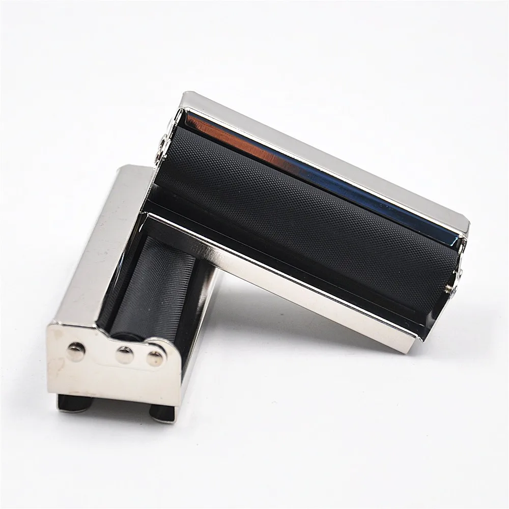

24pcs Manual Tobacco Rolling Machine for 70mm cigarette paper DIY hand maker easy roll 70 MM metal Cigarette Rolling machine box