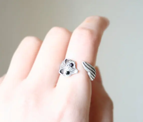Min 1PC Fox Ring Antique Fox Jewelry Rings Comfortable Lucky Animal Ring For Men Women Gift