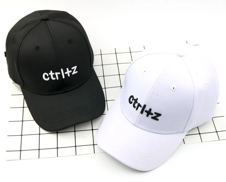 2018 письмо ctrl вышивка хлопок Casquette Бейсбол кепки Регулируемый Snapback шапки для мужчин и женщин 149