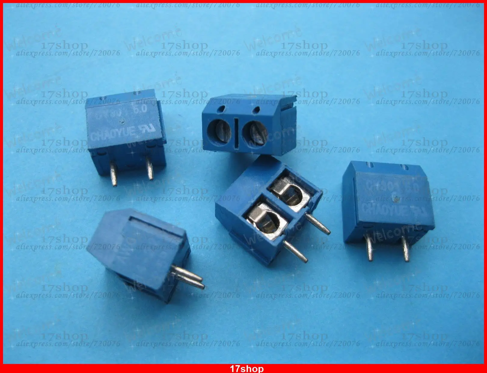 

10 pcs 5.0mm 2pin Screw Terminal Block Connector