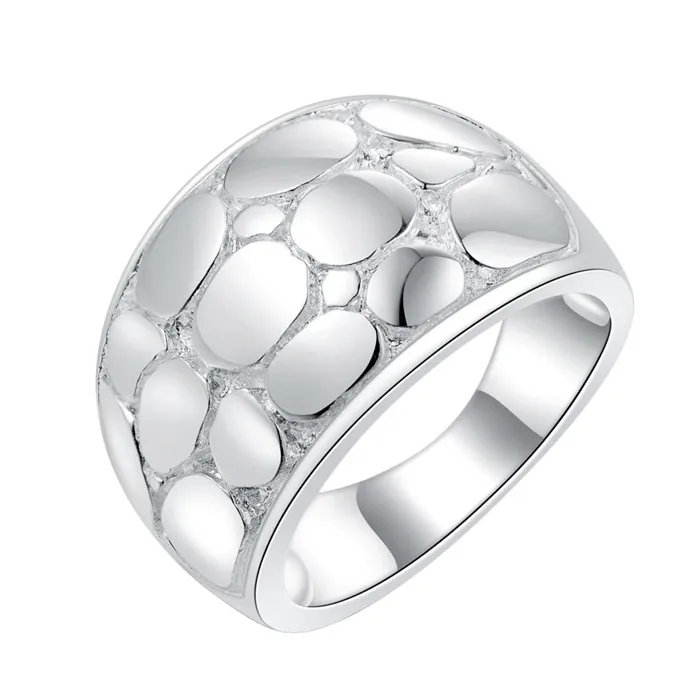

2018 Super Deal HEAVY Ring silver Big Ring exaggerated Snakeskin football fashion Ring women lady gift unique jewelry
