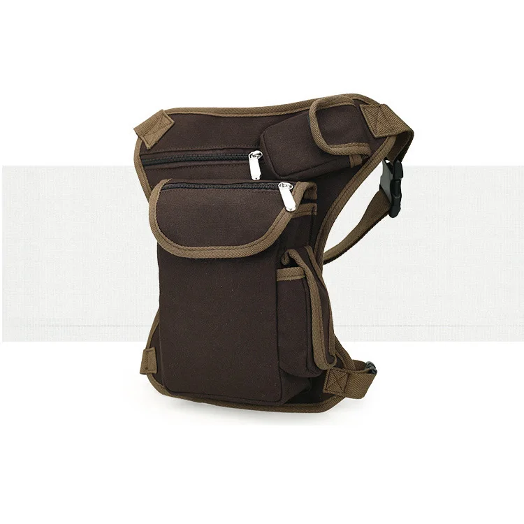 Outdoor sports Canvas Drop Waist Leg bag Waist Pocket Men Running Belt Bicycle Motorcycle city walking package