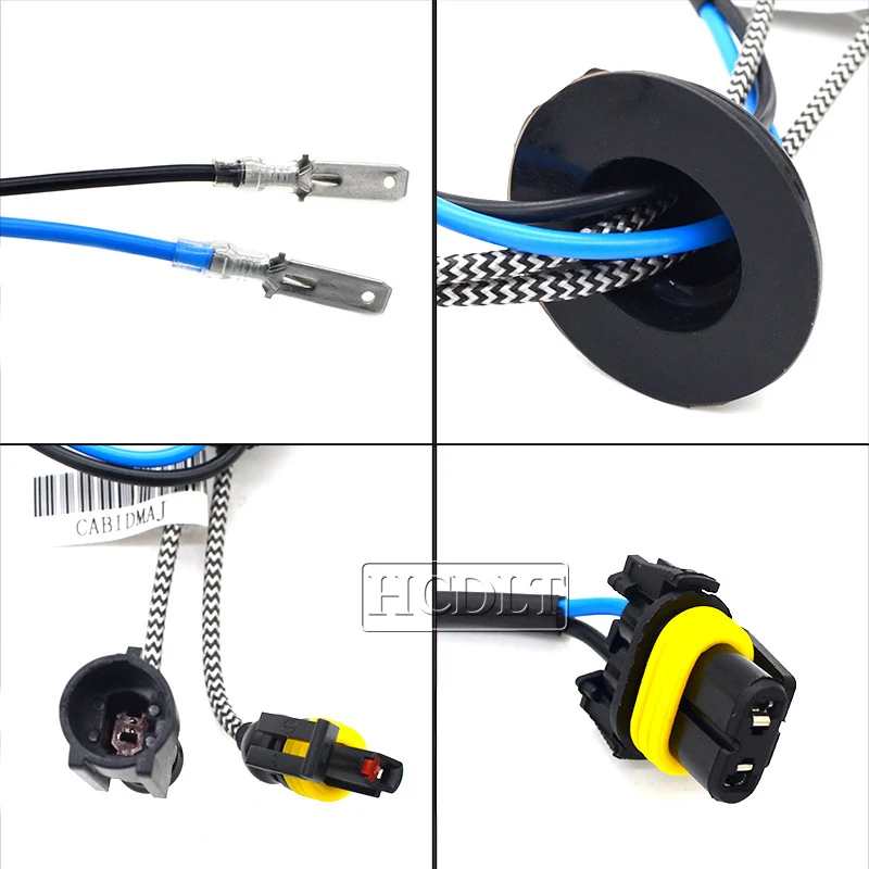 HCDLT 55W 5500K D2H Xenon HID Headlight Kit 12V Car Light Fast Start Ballast 55W Xenon H1 H3 H11 HB3 HB4 9012 H7 HID Bulb Kit (8)