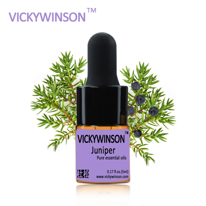 

VICKYWINSON Juniper essential oil 5ml acne Skin inflammation convergence pores WD12