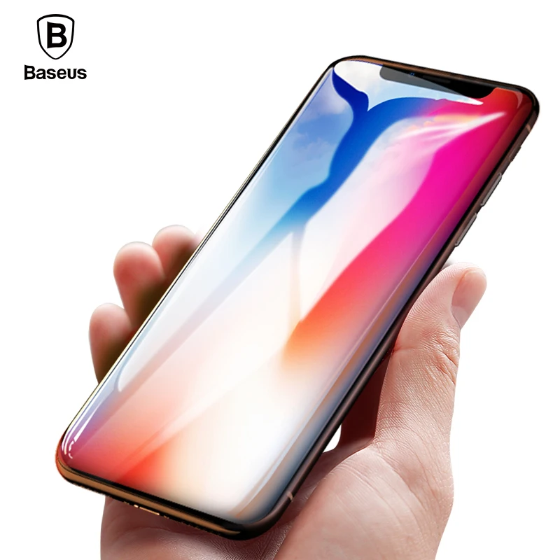 Защитная пленка для экрана Baseus 0 15 мм iPhone X ультратонкое защитное стекло 9H защиты