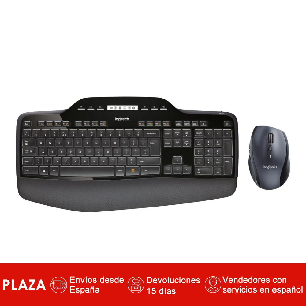 

Logitech MK710... Estandar de Inalambrico RF inalambrico, QWERTY Negro Raton incluido