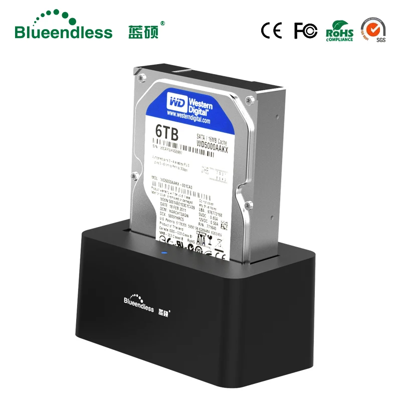 Blueendless 3," hdd док-станция sata жесткий диск Корпус USB 3,0 внешний hdd корпус 2,5" AC зарядное устройство ssd док-станция