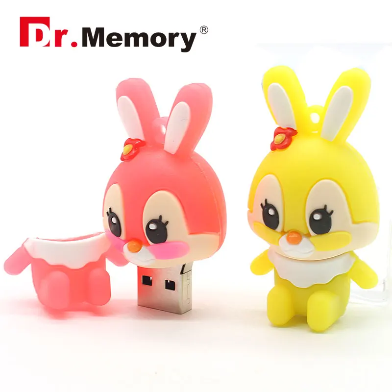 Cartoon USB Flash Drives 8GB Cute Kitty Cat Unicorn Bunny Animal Pendrives 32GB Pen Drive 4GB 16GB Memory Stick Creative Gifts