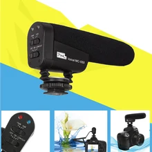 PIXEL 550 Voical MC-550 on-Camera Professional Recording Microphone Interview Camcorder Photo Video DV For DSLR Camera mike MIC