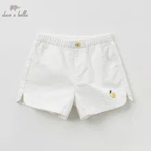 DBK9792 dave bella/летние детские модные однотонные шорты детские штаны для девочек повседневная одежда