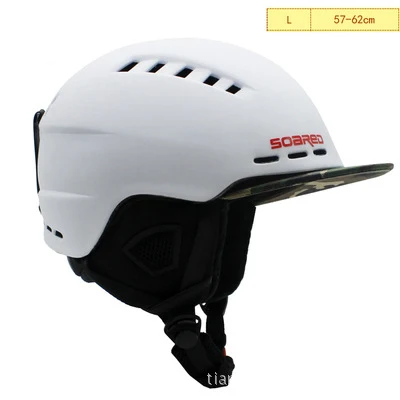 Спортивный Лыжный шлем для мужчин и женщин, теплый защитный спортивный шлем для катания на коньках, скейтборде, лыжах, цельный шлем для сноуборда - Цвет: Белый