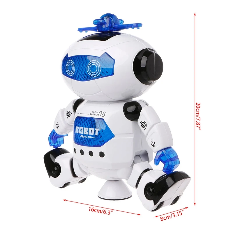 HBB 1 шт. электронный ходячий танцующий робот музыкальные игрушки Осветляющий Детский образовательный звучащий Обучающие игрушки, подарки