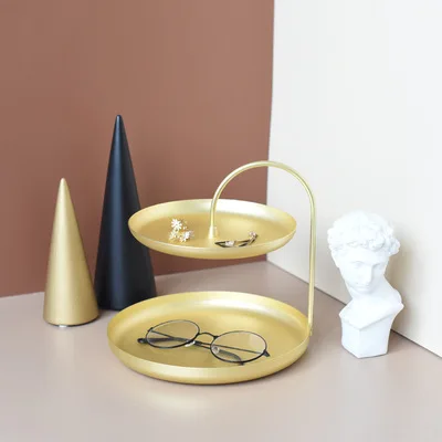 

Metal Gold Cupcake Stands 2/3 Tier Home Table Storage Racks Wedding Birthday Party Cake Stands Perfume Jewelry Display Shelfs