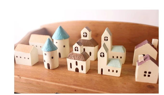 Zakka style Aegean Sea small house shooting background decoration one set 5 products. |