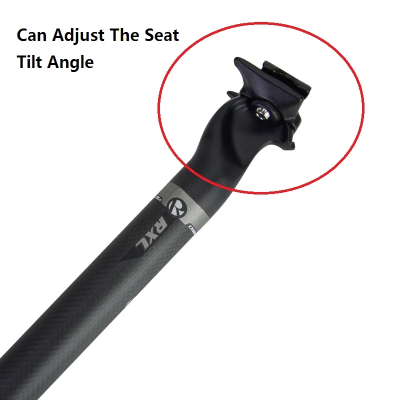 RXL SL Bicycle Carbon Seatpost Caliber 27.230.831.6mm Seat Post Carbon 350400mm 3K Grey Carbon Fiber Seatposts (7)