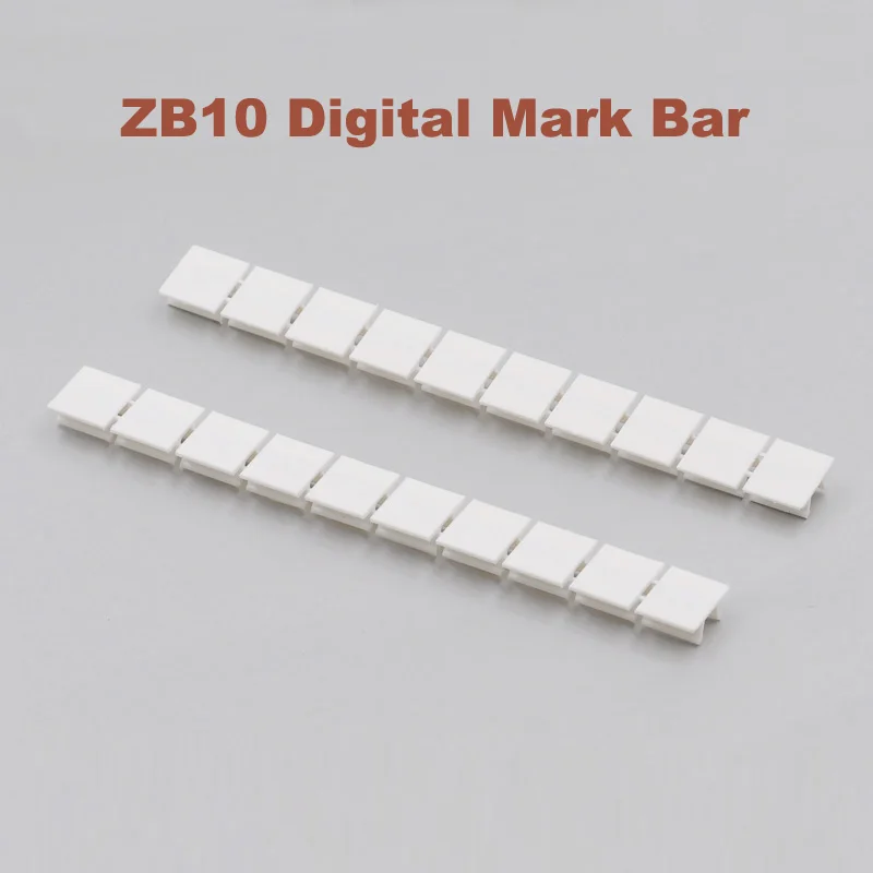 

ZB10 blank marker strips for UK10N Din Rail Terminal Blocks Mark bar morsettiera ZB-10 bornier terminals marking lab