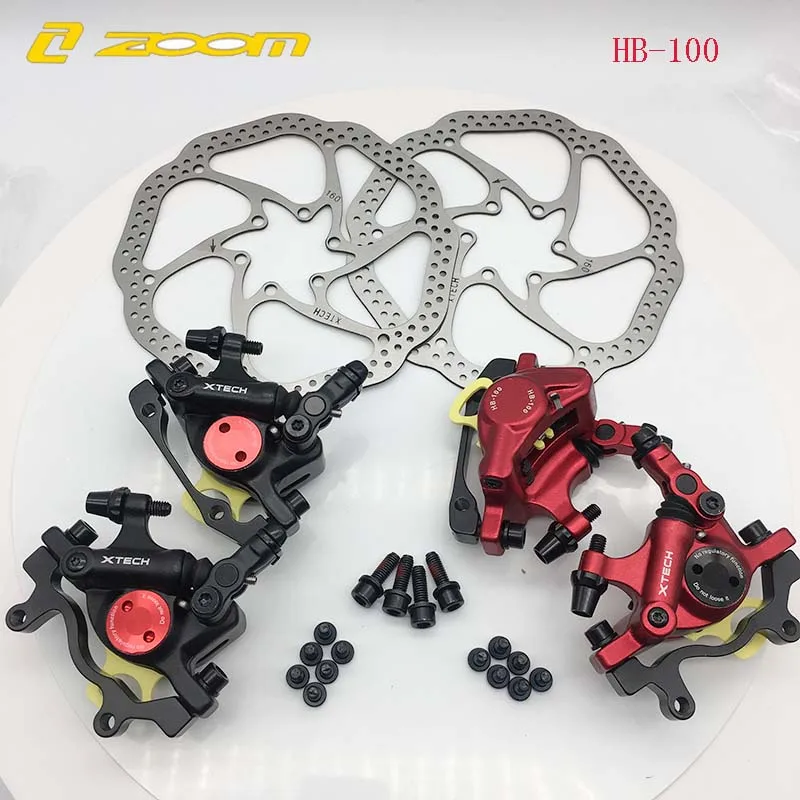 

Zoom HB-100 MTB bike Brake HB100 Bicycle Brakes Caliper with rotors Bicycle parts Hydraulic piston two-way brake