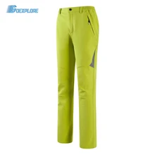 Goexplore зимние походные брюки женские флисовые solfshell для отдыха брюки горные Трекинговые теплые непромокаемые уличные брюки женские